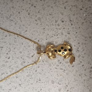 Gold Dog Necklace